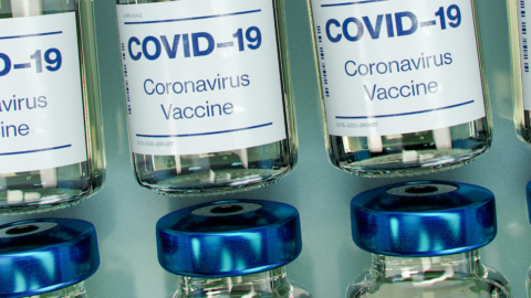 bottles of covid-19 vaccines