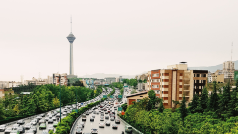 Image of highway in Tehran