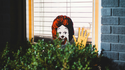 Mcdonalds restaurant window